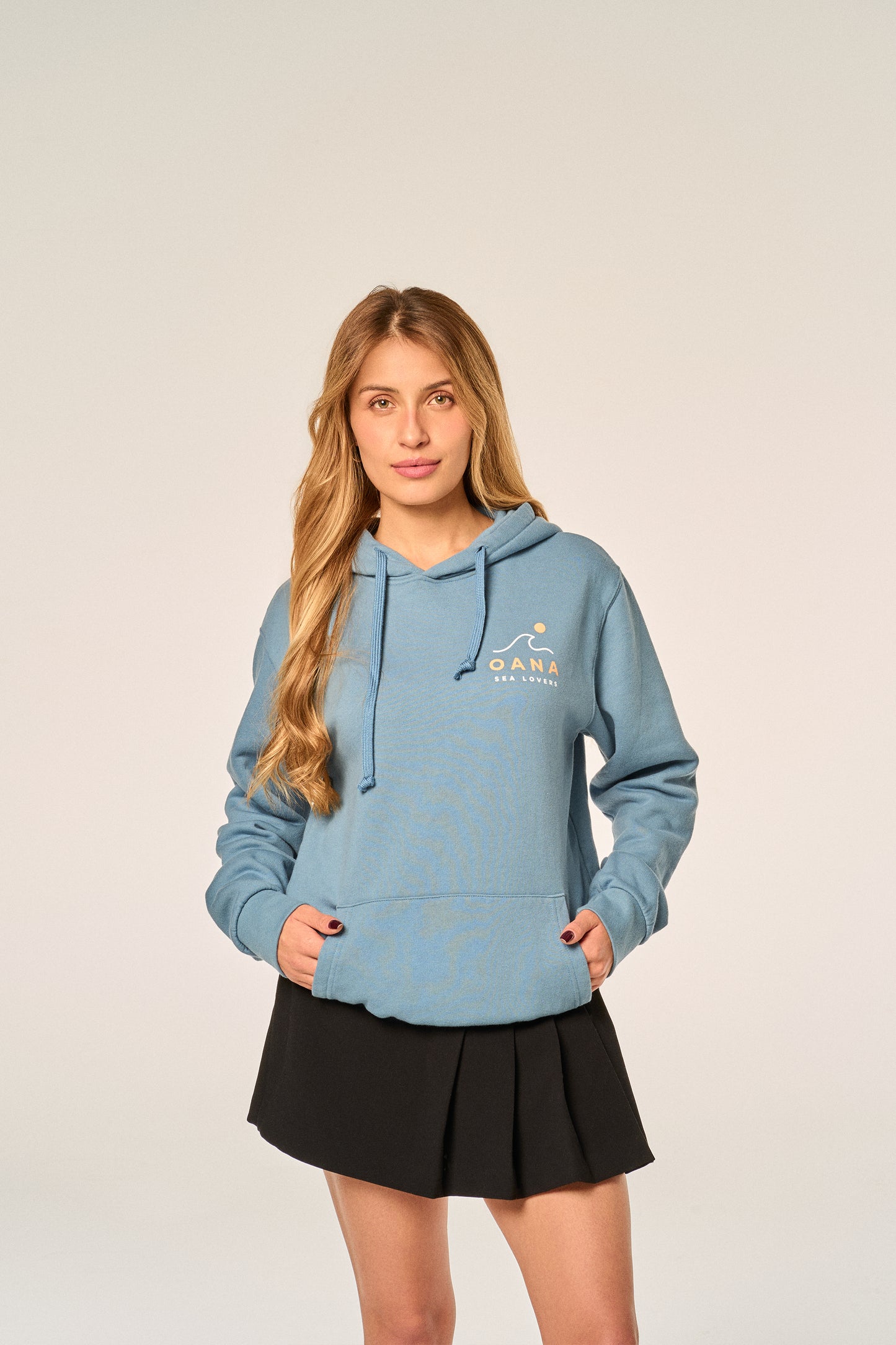 Sudadera capucha azul SEA LOVERS